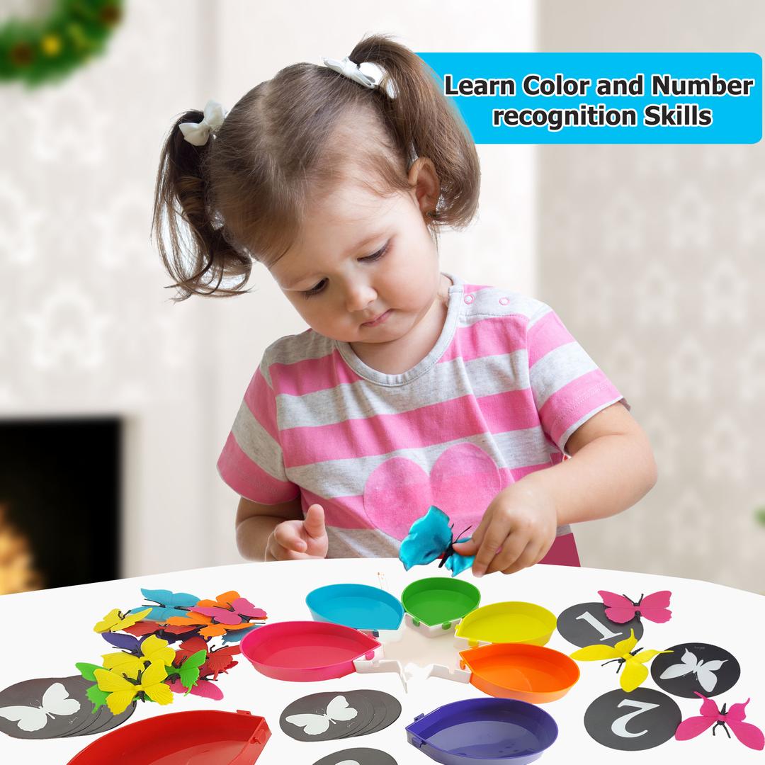 Rainbow Color Sorting Counting Matching Game for Toddlers ...