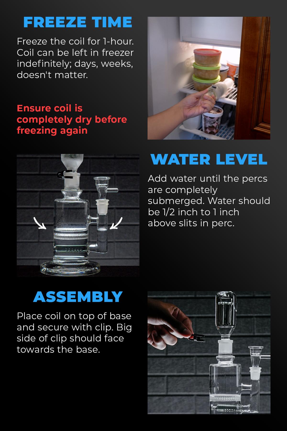 freeze pipe mini bong infographic