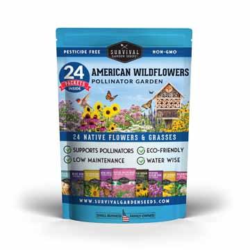American Wildflowers Seed Collection packaging