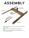 2x4 target stand base assembly