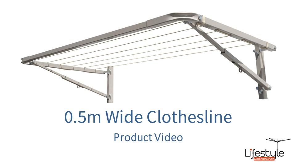 0.5m wide clothesline