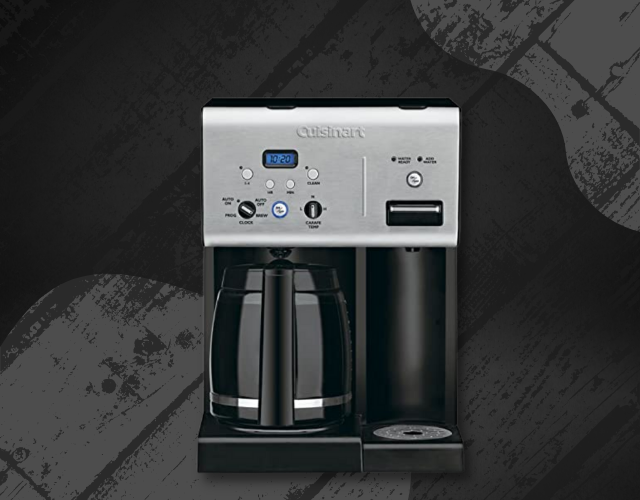 12-Cup Coffee Maker & Hot Water Dispenser Black &