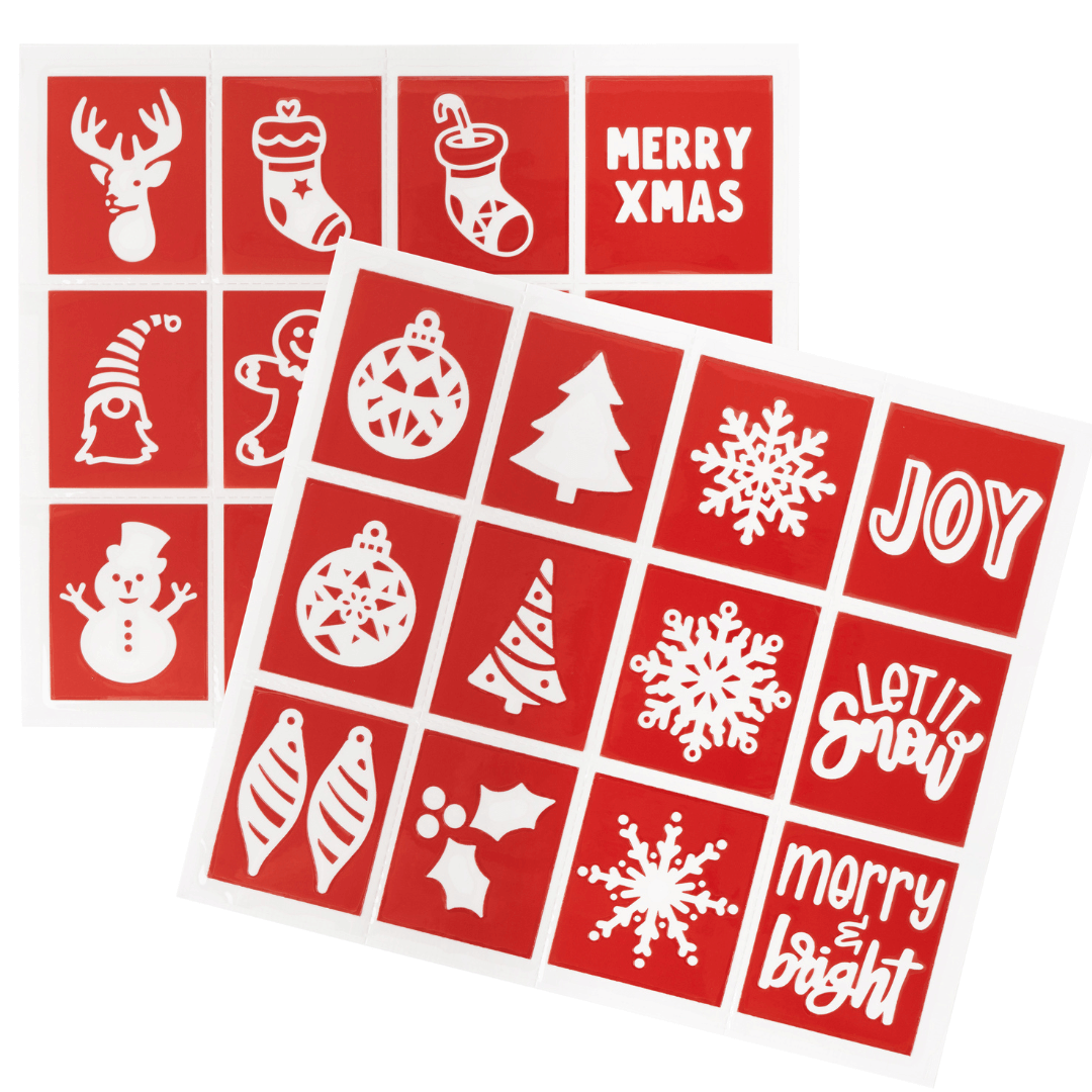 Templates Stencil Crafts Plastic Christmas