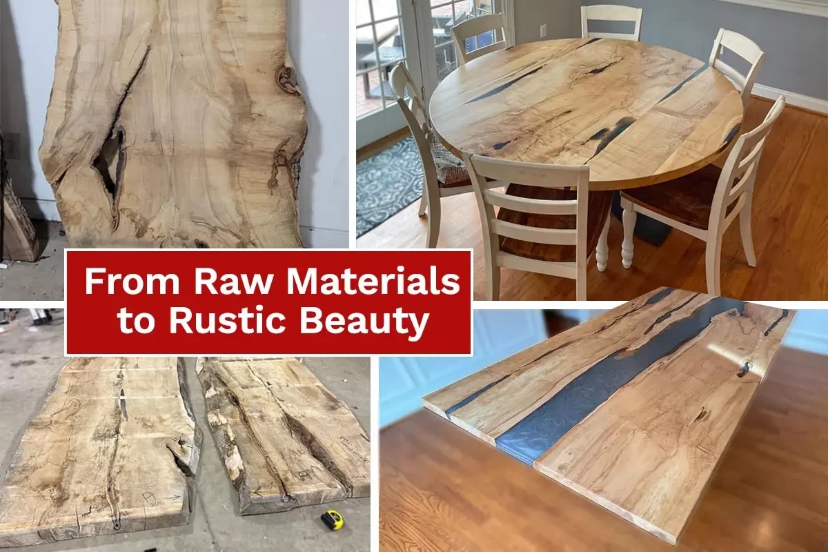raw materials to rustic beauty