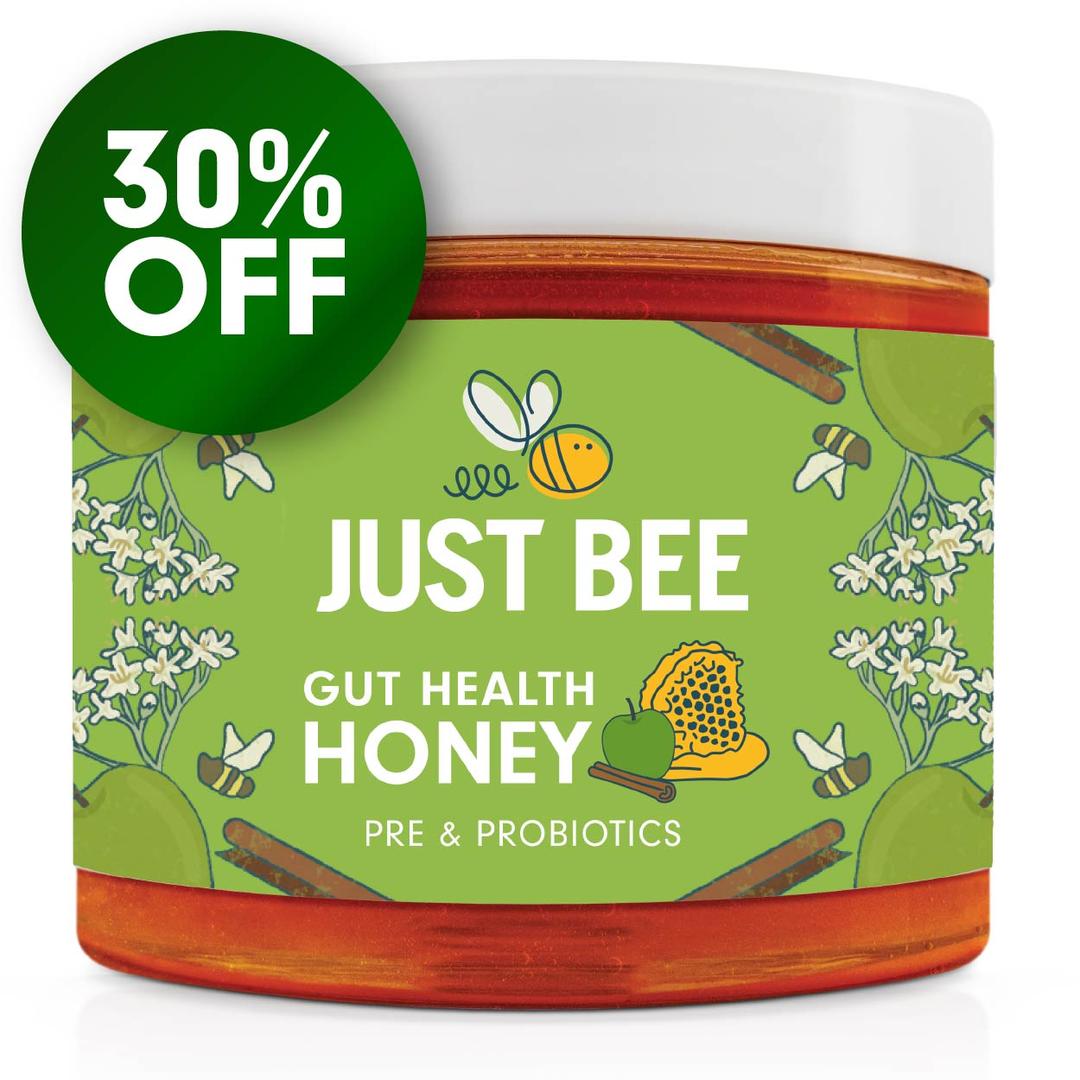 Gut Health Honey - Apple & Cinnamon with Pre and Probiotics (260g)