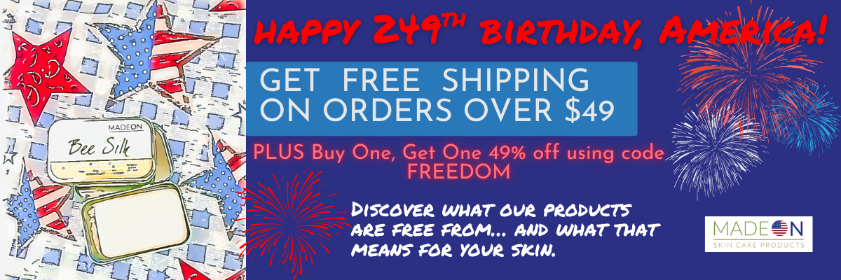 Freedom Week: free shipping on orders over $49 and discover what our products are free from