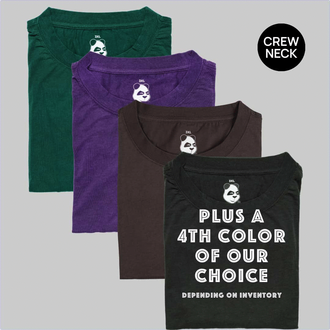 Big Men's New Classics Crew Neck T-Shirt 4-Pack Bundle - New for 2025!