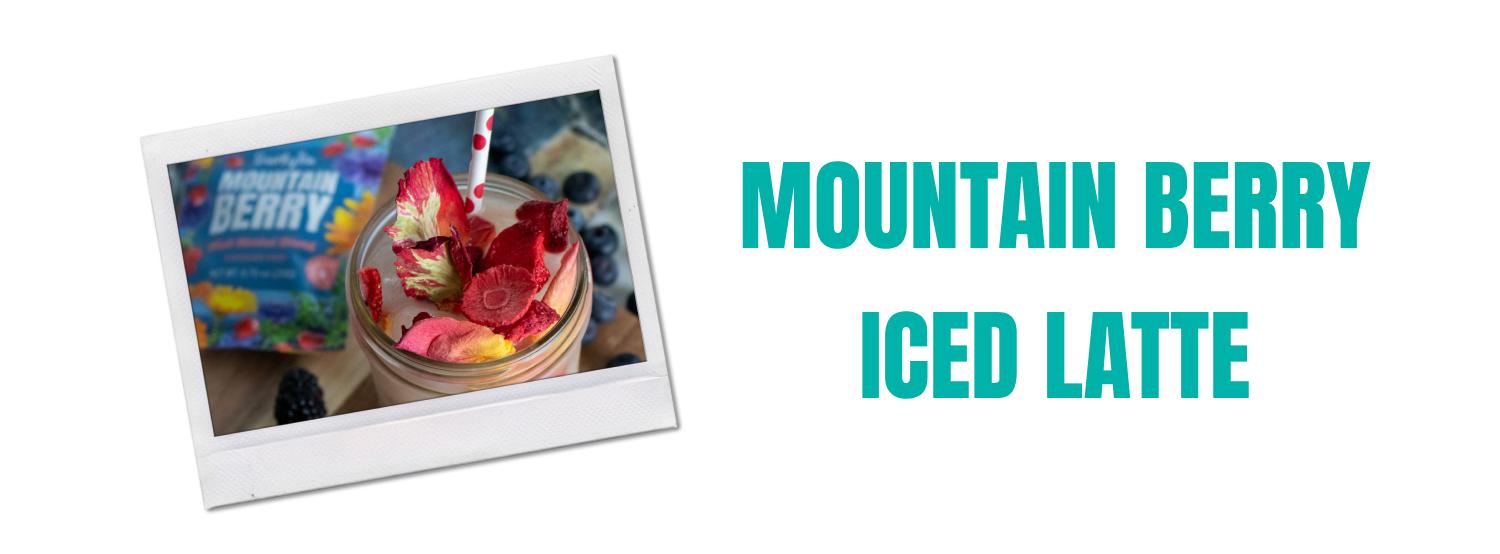 mountain berry iced latte