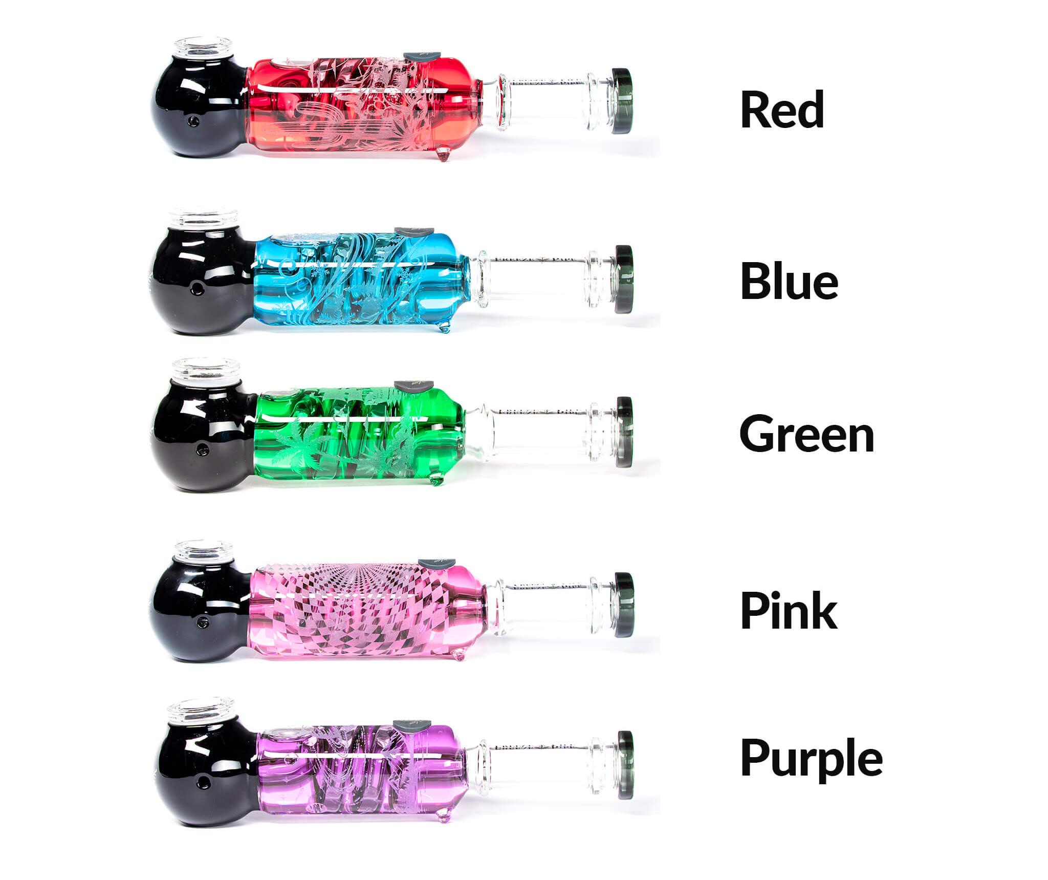 different colored glycerin coils
