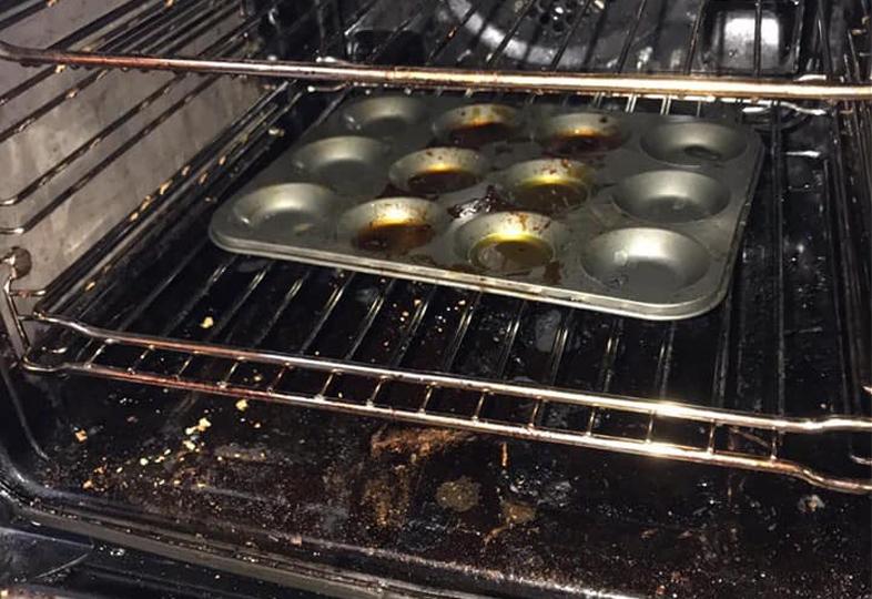 Not cleaning their oven regularly - 69% Brits admitted to this