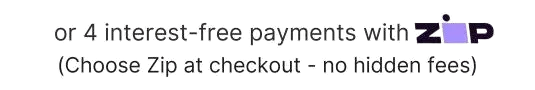 or 4 interest-free payments with ZIP1