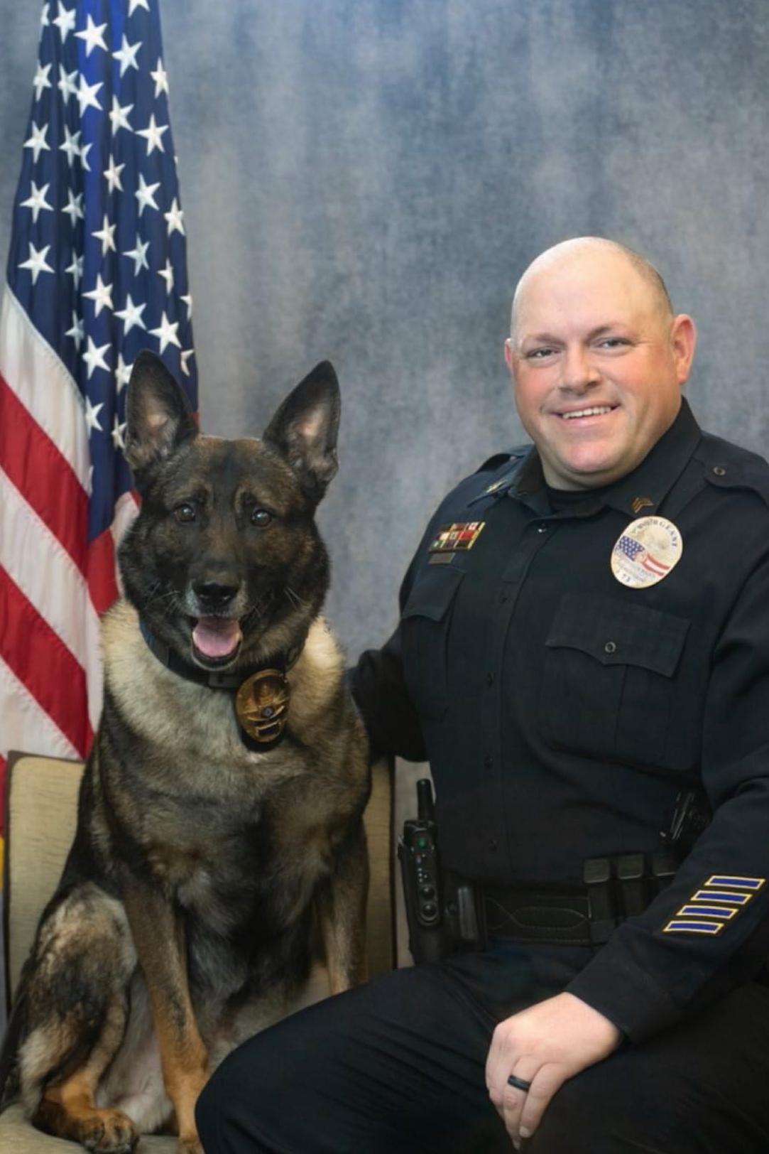 k9 indy with handler