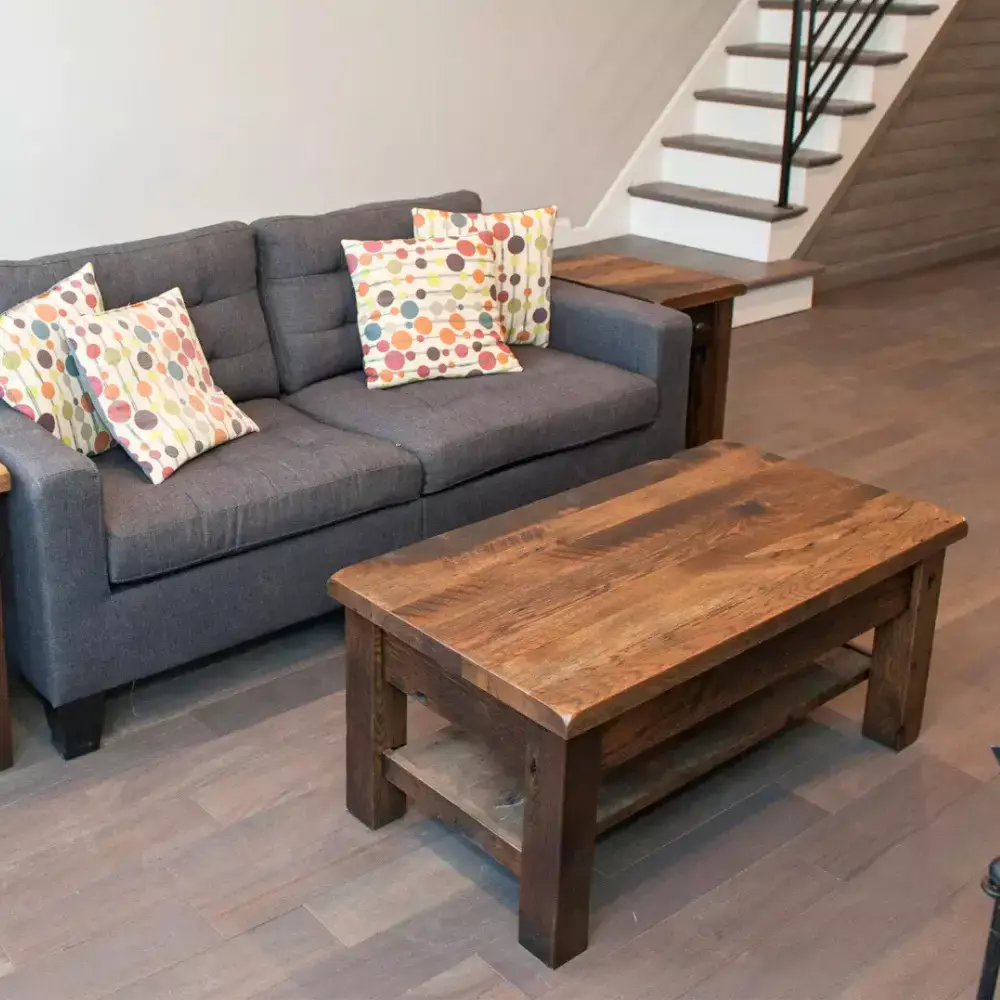 reclaimed wood coffee table