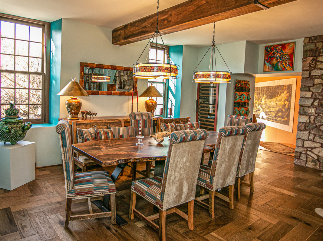 southwestern style dining room
