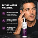 fast absorbing clean feel not greasy fragrance free