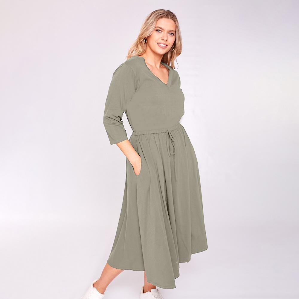 Ava Dress (Khaki)