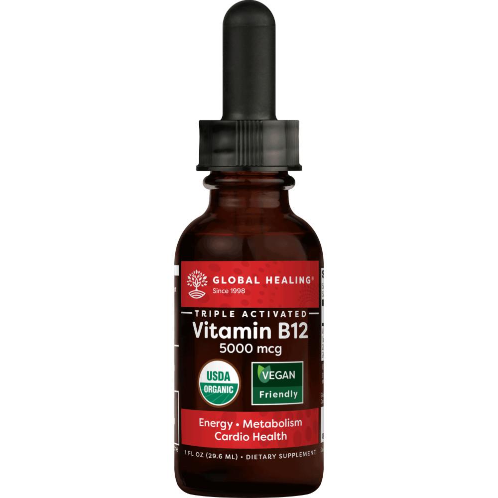 Global Healing Vitamin B12 5000mcg 1oz Bottle
