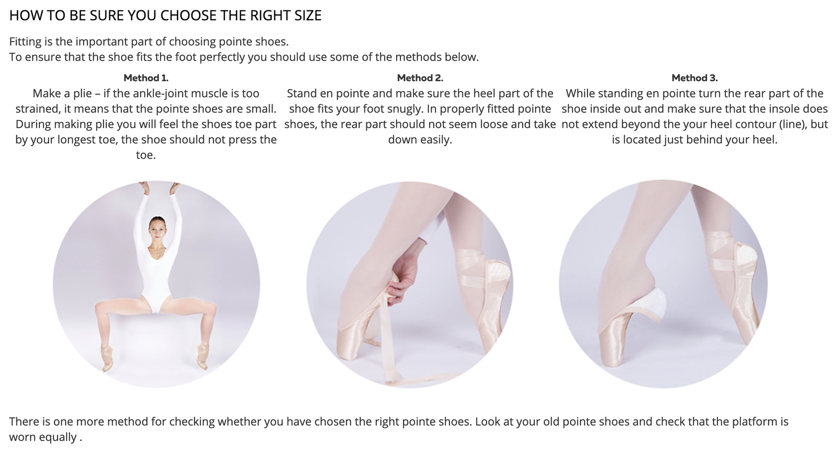 Nikolay Pointe Shoes Sizing — DanceWear Corner