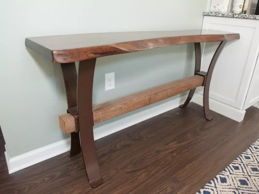 Live Edge Walnut Console Table