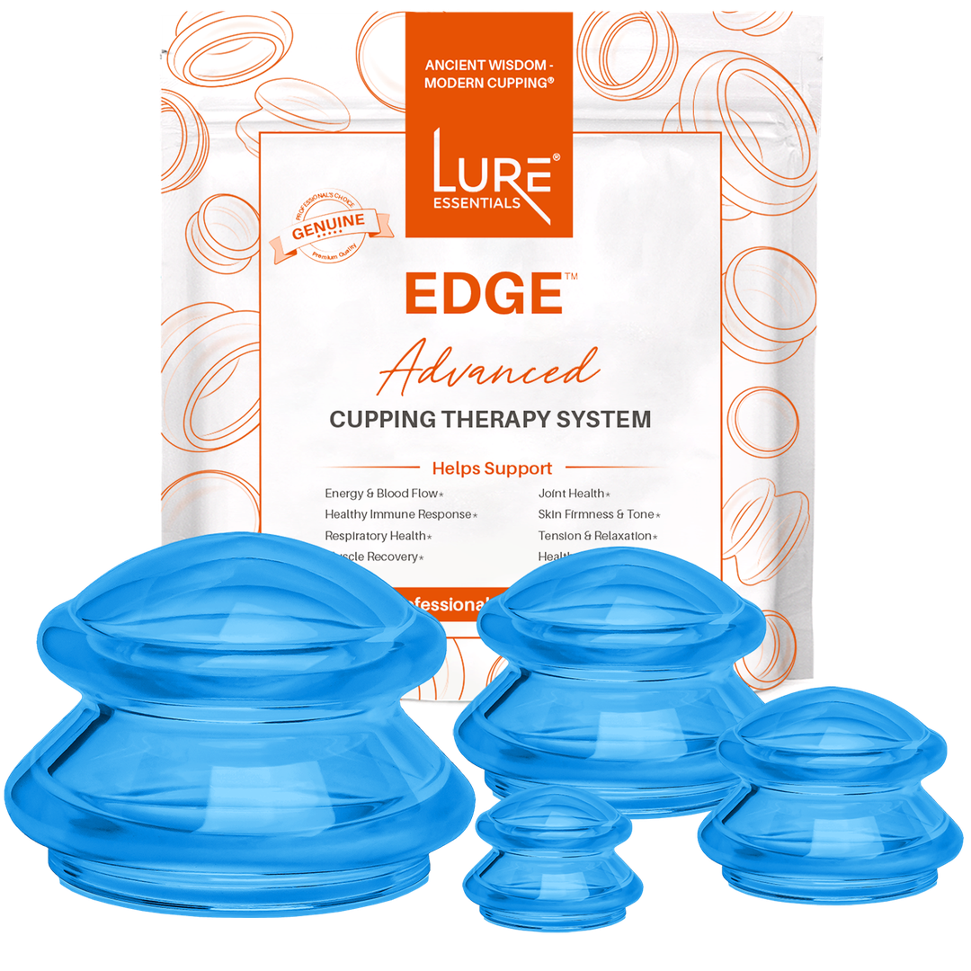 LURE Essentials Ionic Energy Cupping Therapy Set – Cupping Kit for