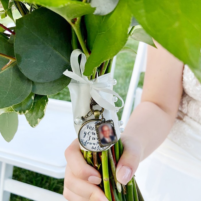 Buy BOPREINA Personalized Wedding Bouquet Photo Charm Custom Bouquet Charms  for Wedding Memory Bridal Lacy Photo Charm You Are Always in My Heart Charm  for Bridal Party Decor Online at desertcartINDIA
