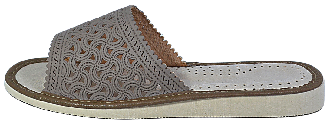 Harmonia - Women handmade leather slippers - Reindeer Leather