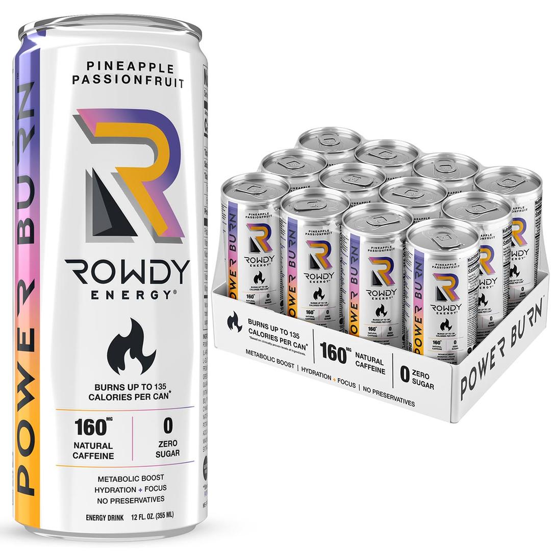 Rowdy Energy Power Burn Fitness Drink