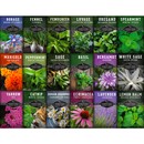 Medicinal Herb Seed Collection - 18 heirloom herb seed packets