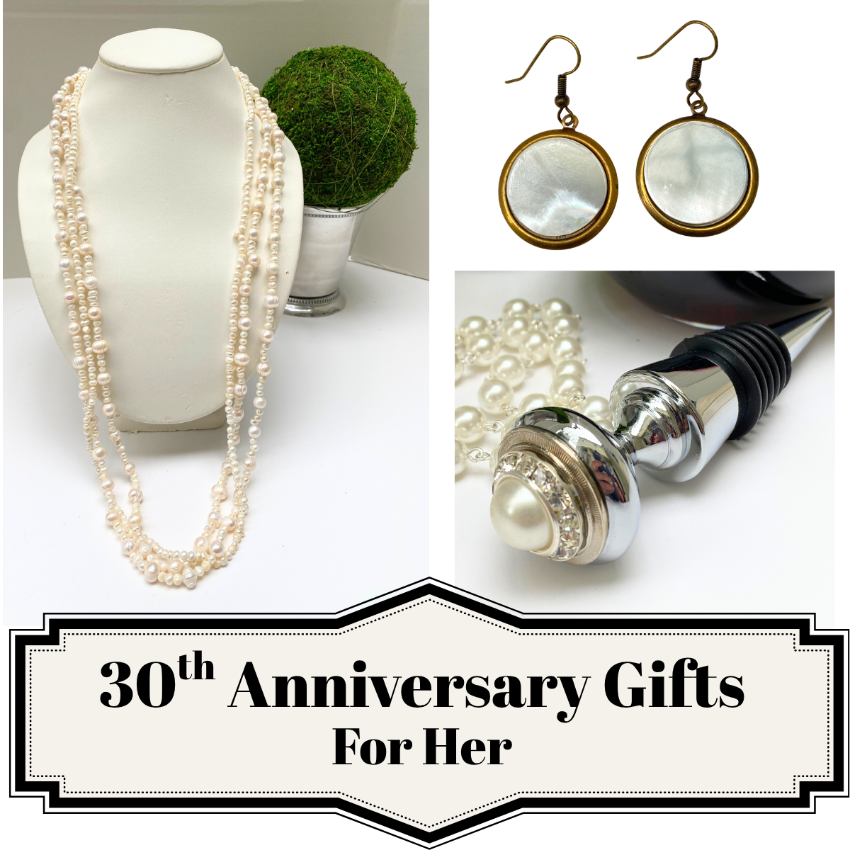 30th anniversary gifts for her