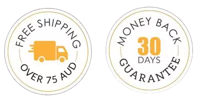 Free shipping over 75 AUD, 30 day money back guarantee