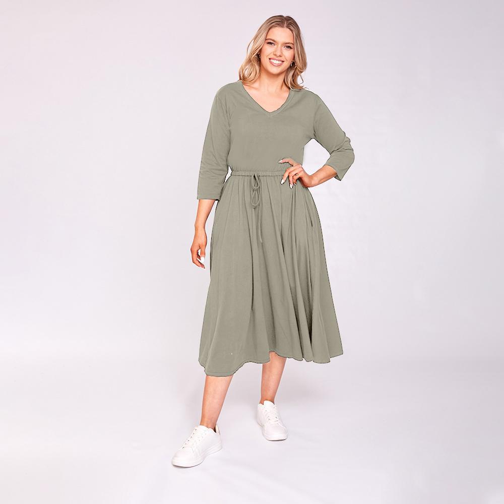Ava Dress (Khaki)