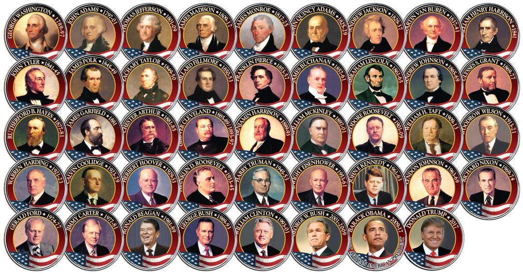 United States PRESIDENTS Quarter Set