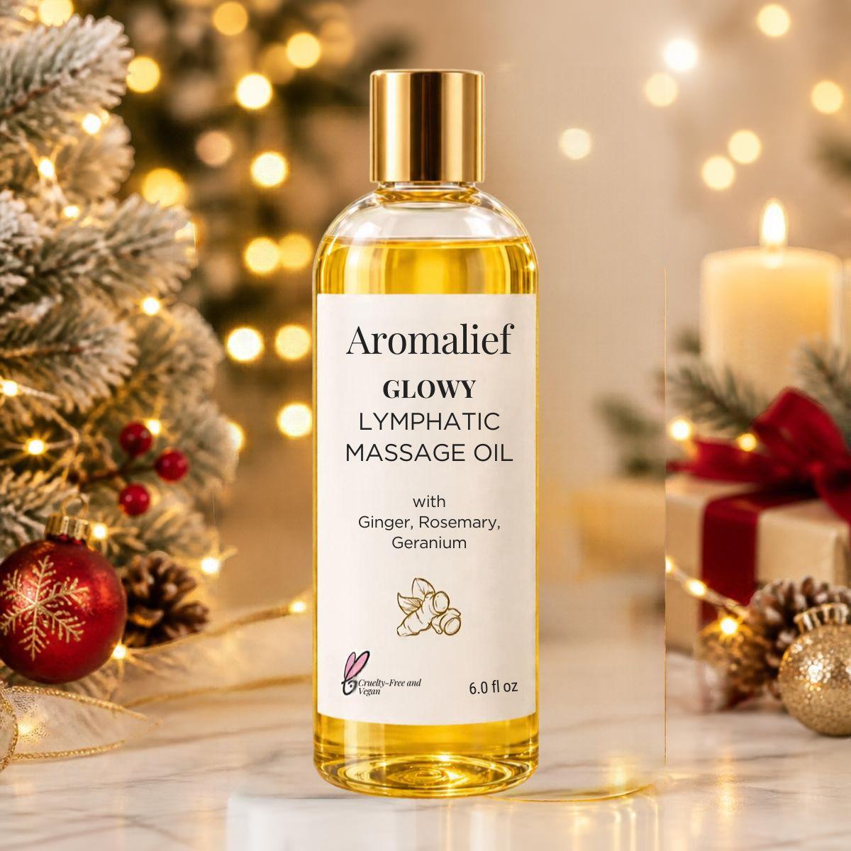 Glowy Lymphatic Massage Oil - Aromalief