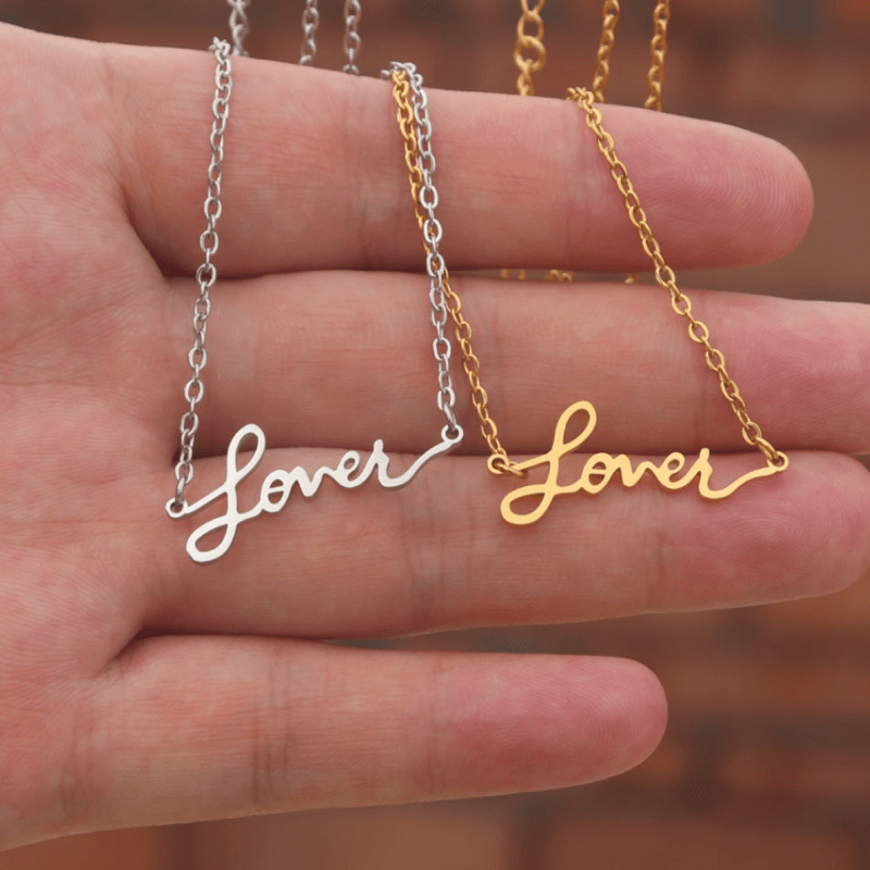 Taylor Swift inspired 'Lover' Necklace  Oscar Willow & Co Silver  