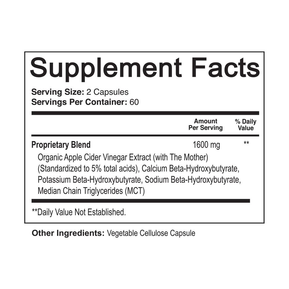 Apple Cider Vinegar plus Keto BHB Supplement From NutriFlair