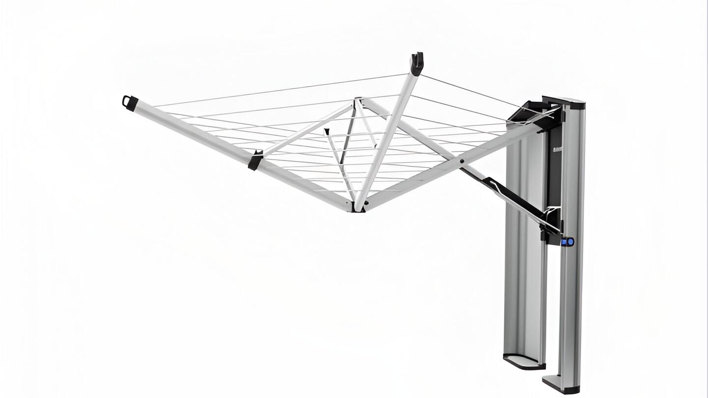 Brabantia Clothes Airer Brabantia Wallfix Clothesline with Storage Box