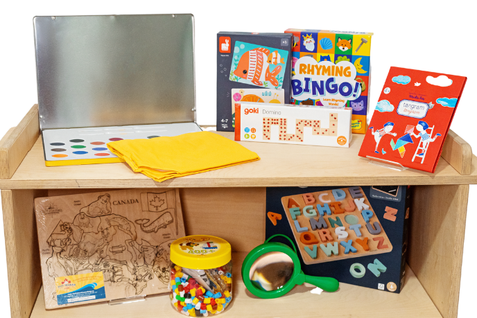 Montessori subscription box Canada, free shipping, Montessori toys for a four year old, Toronto