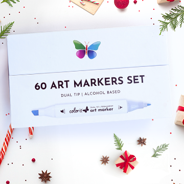 60 Premium Art Markers 