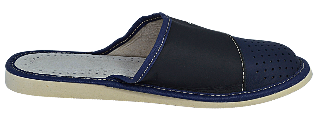 Philip - Mens leather scuff slippers - Reindeer Leather