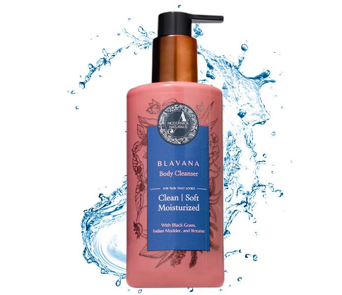 Formulated for dry, crepey body skin—Blavana Body Cleanser answers the call for deep, luxurious hydration1