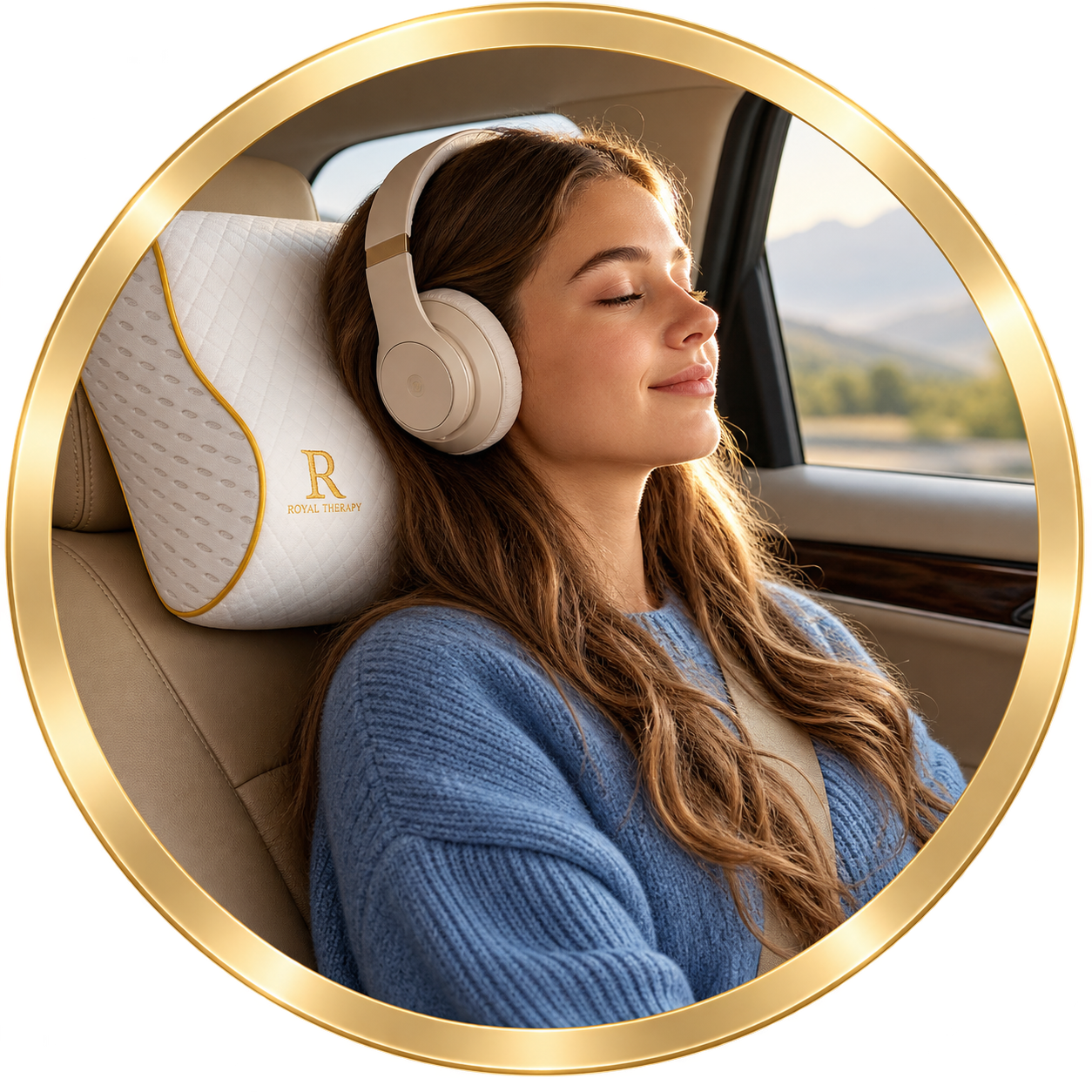 Royal Therapy 3-Layer Travel Memory Foam Pillow