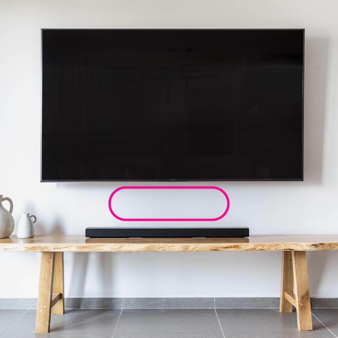 HangSmart DIY Soundbar mount no stud