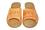 Amy - Women Open Toe Leather Slipper - Reindeer Leather
