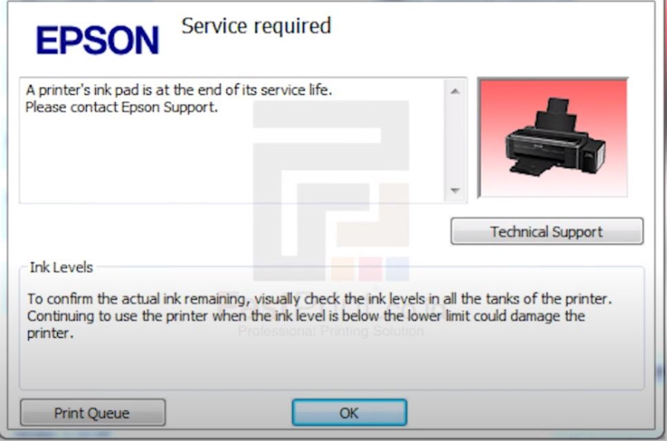 service requires, resetter epson l120