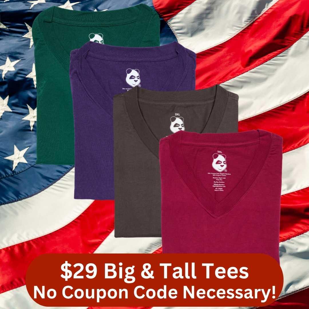 Big Men's Sizes in 3XL-8XL