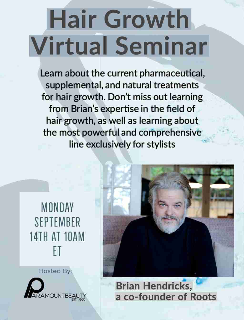Hair Growth Virtual Seminar