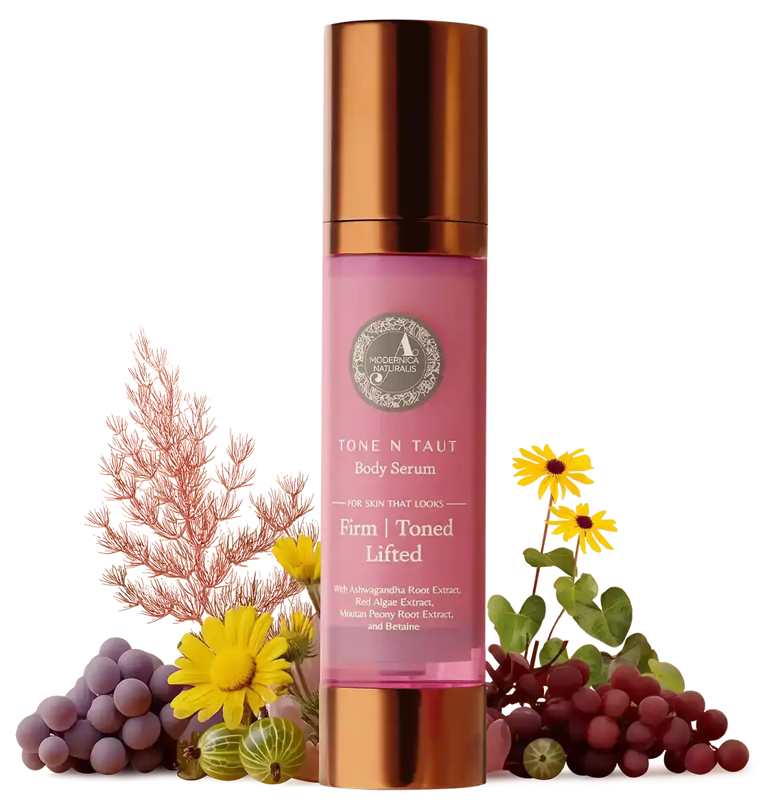 Serum and cream along with false daisy flower
