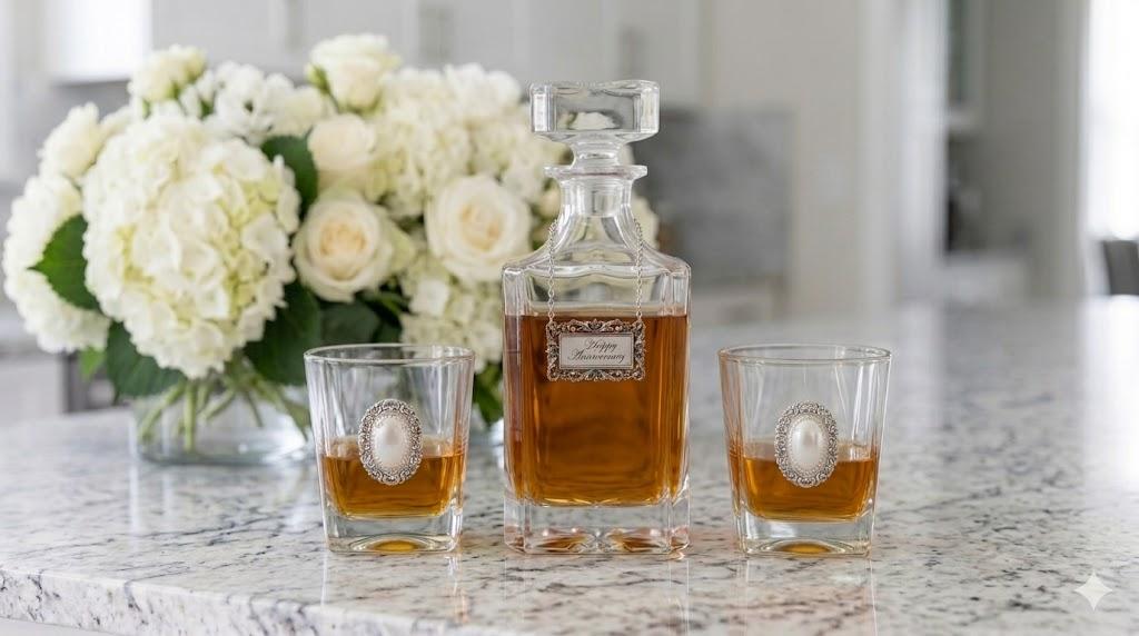 Decanter Set Happy Anniversary