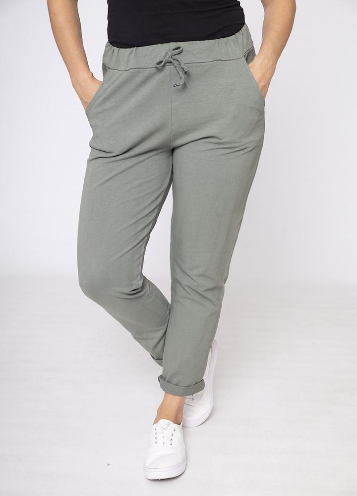 Drawstring Side Pocket Trouser Khaki