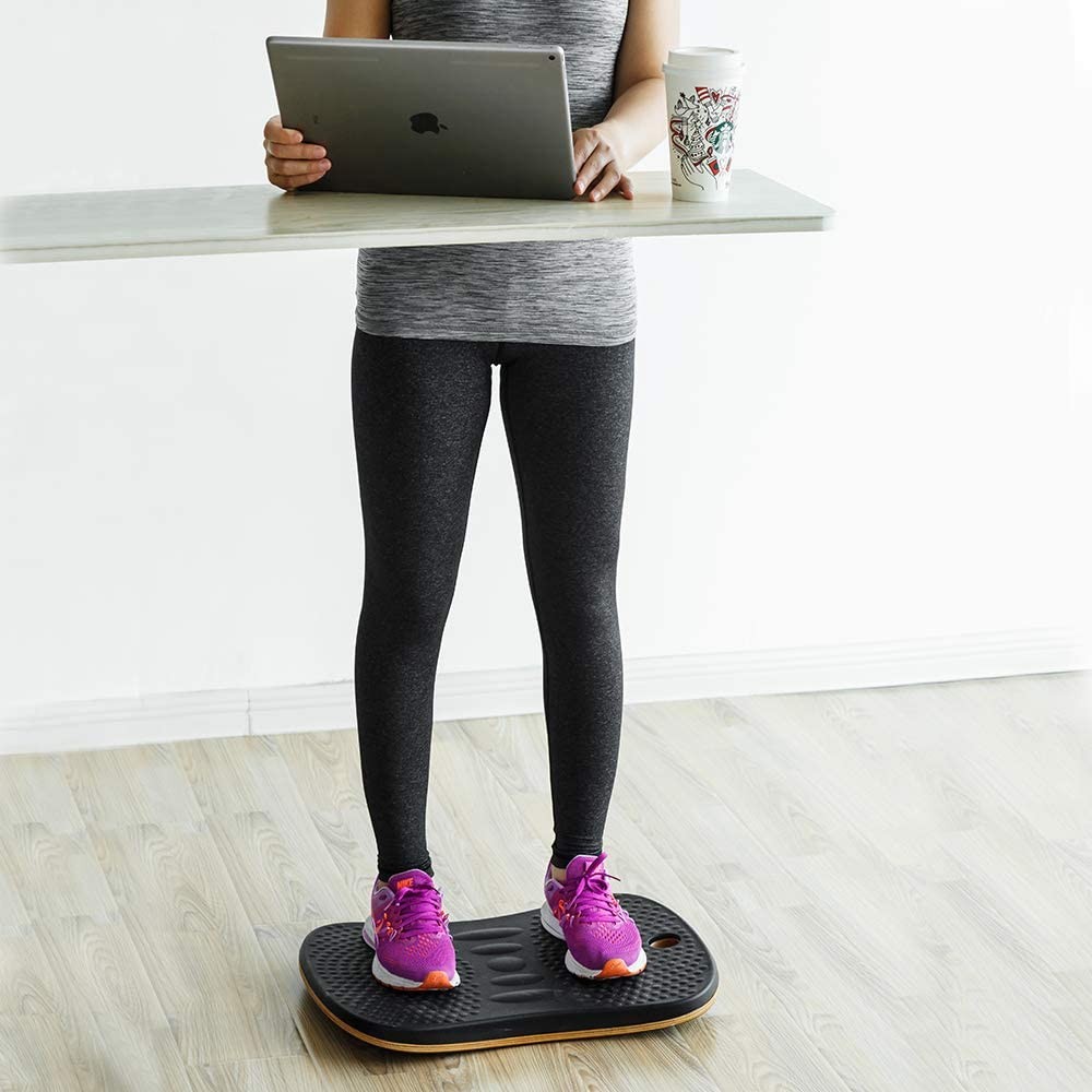 Anti Fatigue Balance Board Standing Desk Wobble Foot Rocker Balancing Mat 